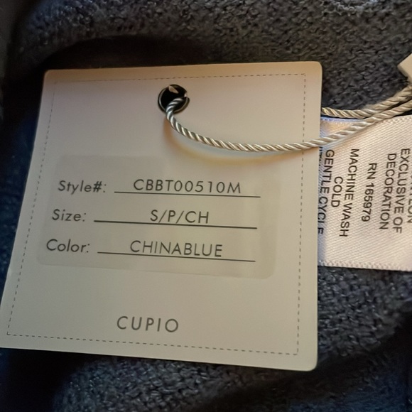 Cupio Women's Pull On Sweater Pants  China Blue Cable Detail New NWT S Small - Picture 7 of 14